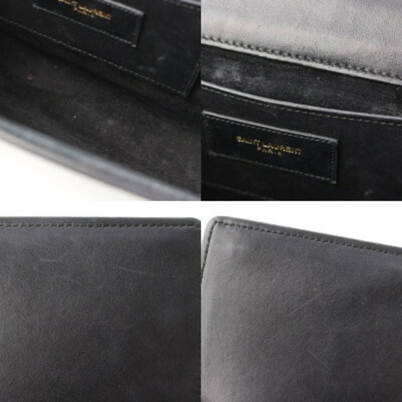 SAINT LAURENT Classic Kate Tassel Chain Shoulder Bag Black - Picture 9 of 10